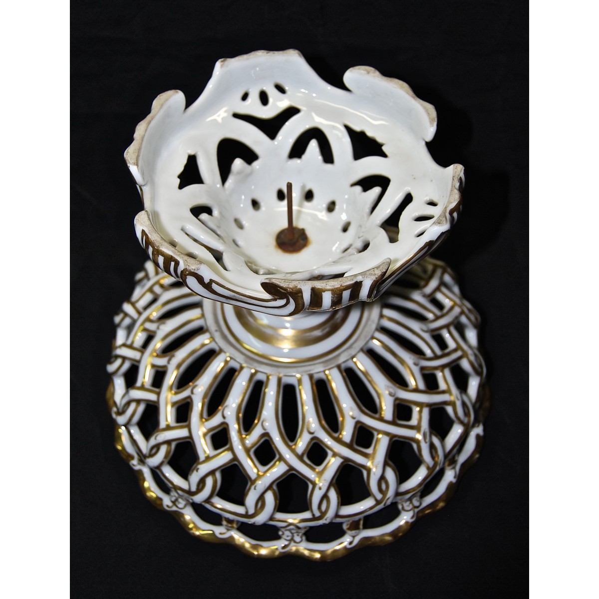 Centro de mesa de porcelana