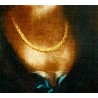 Retrato de mujer con collar de oro, pintura flamenca del siglo XVII.