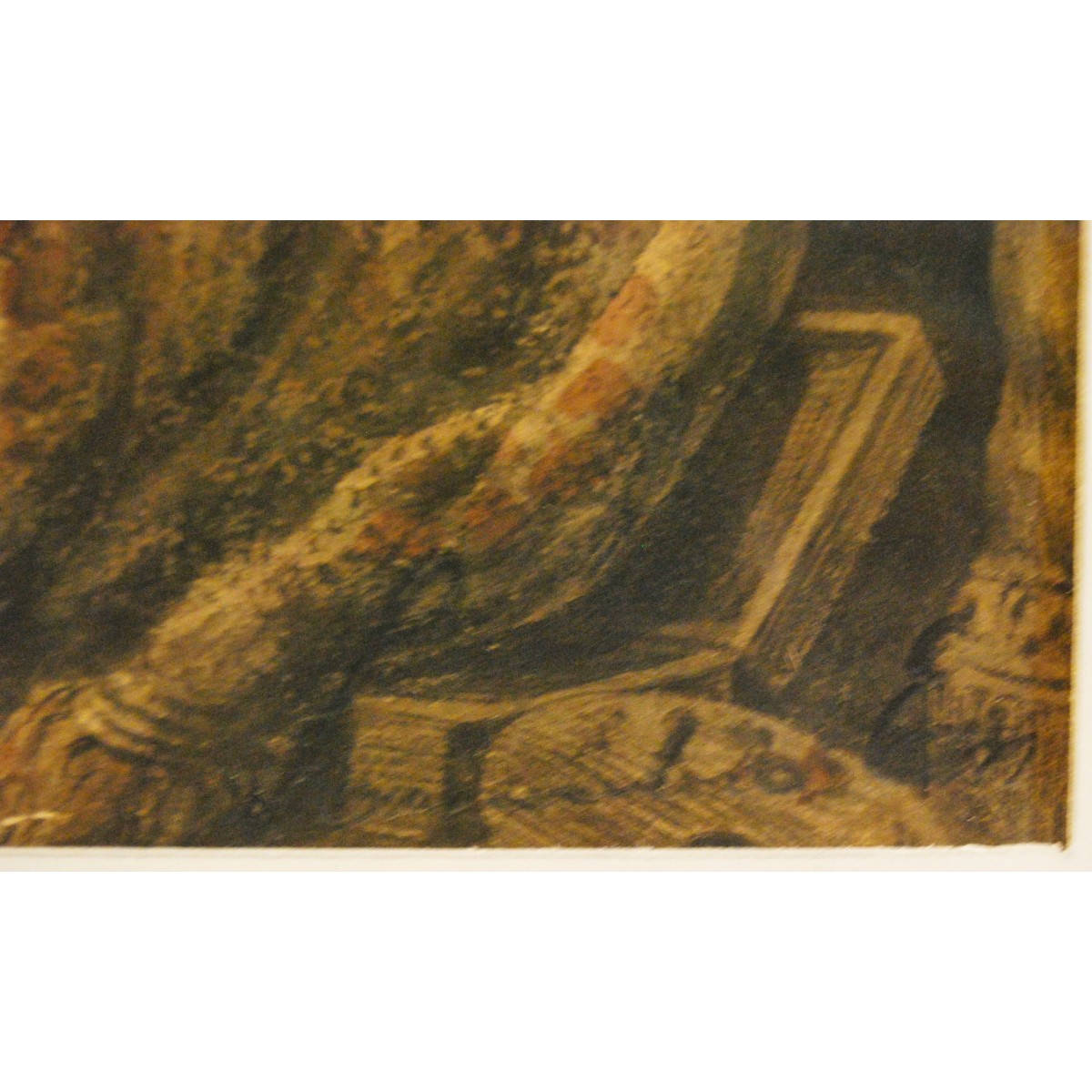 Dibujo al carboncillo y acuarelado de principio del siglo XIX (1810-1830)