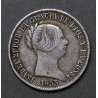 10 reales de plata del 1853, ceca de Madrid.