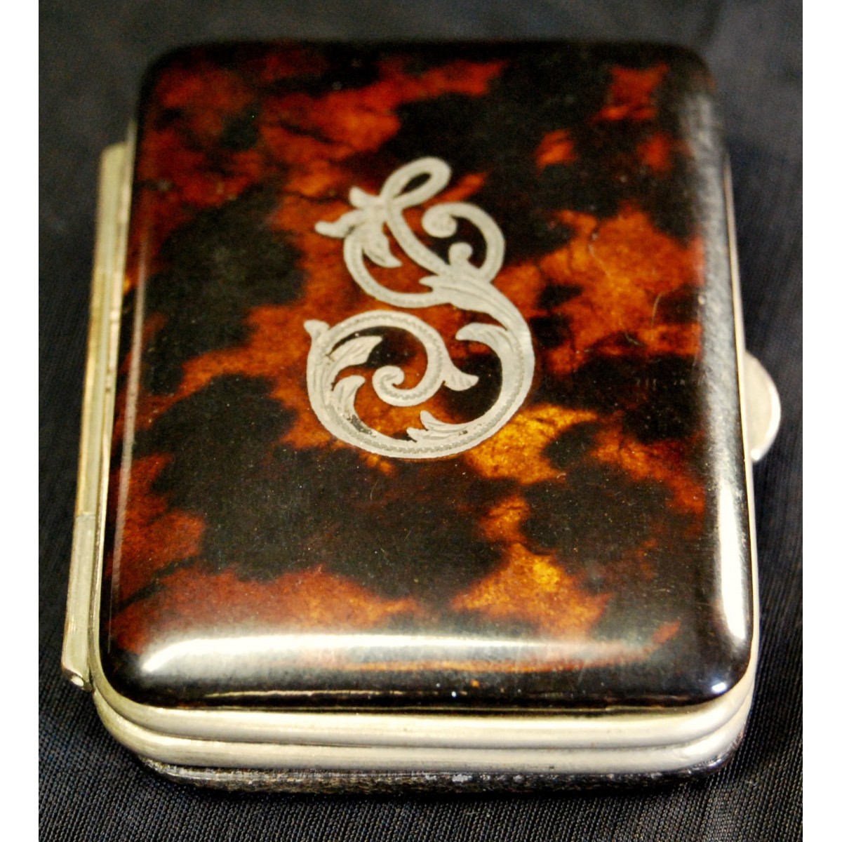 Monedero de carey y plata de principio del siglo XX