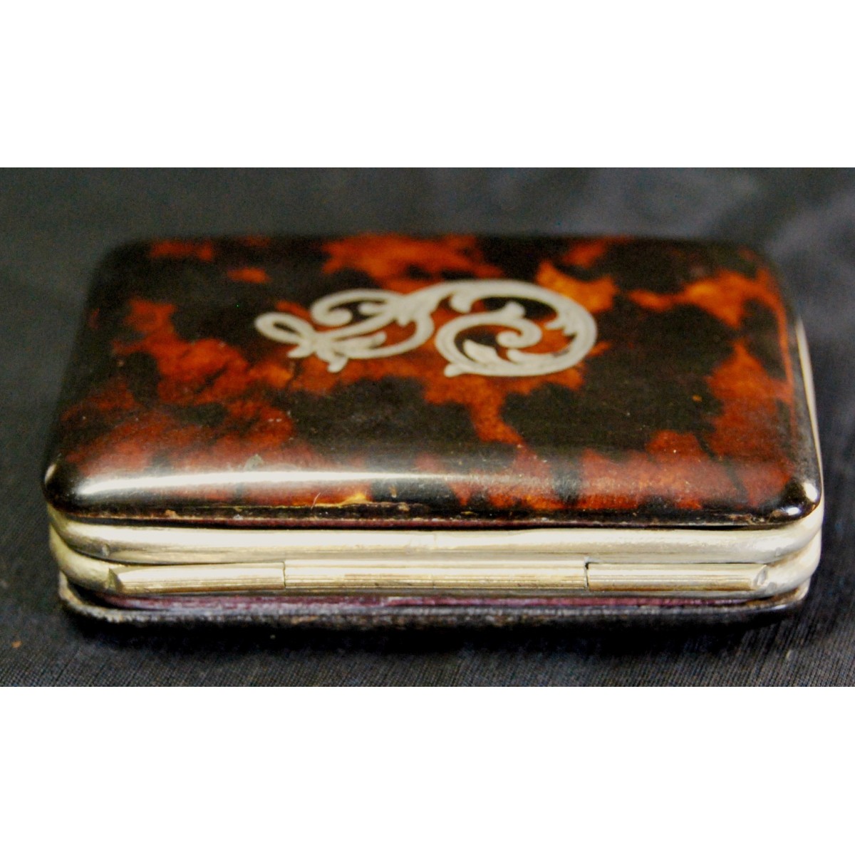 Monedero de carey y plata de principio del siglo XX