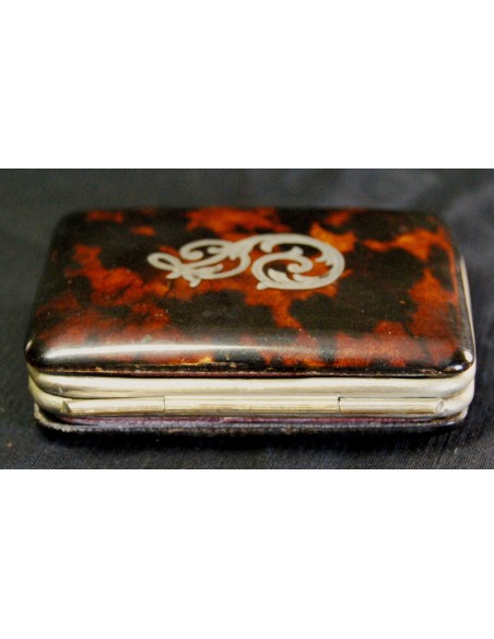 Monedero de carey y plata de principio del siglo XX