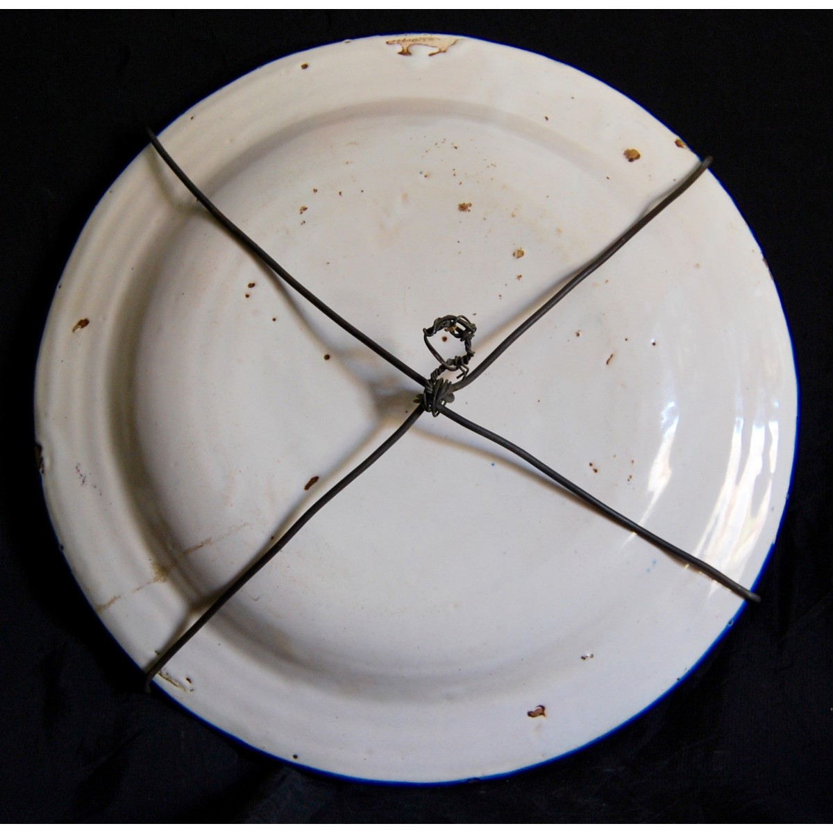 Plato cerámica del siglo XIX, Manises (Valencia)