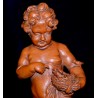 Putto playing with birds, terracotta early twentieth century