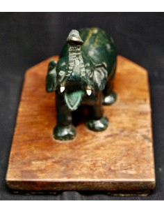  antiques bronze elephant couple  2
