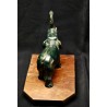  antiques bronze elephant couple 