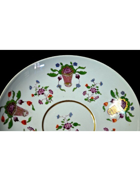 Plato de taza, porcelana Meissen.