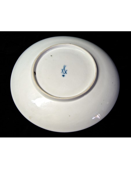 Plato de taza, porcelana Meissen.