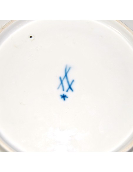 Plato de taza, porcelana Meissen.