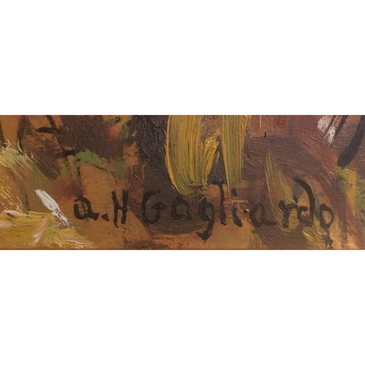 Alberto Helios Gagliardo, óleo sobre tabla