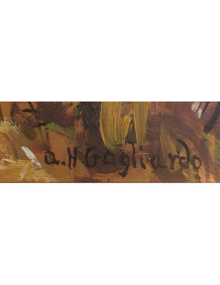Alberto Helios Gagliardo, óleo sobre tabla