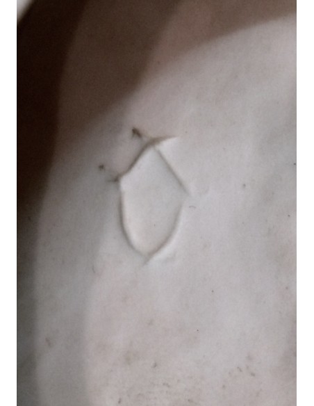 Biscuit de Sevres, escena romantica, siglo XIX