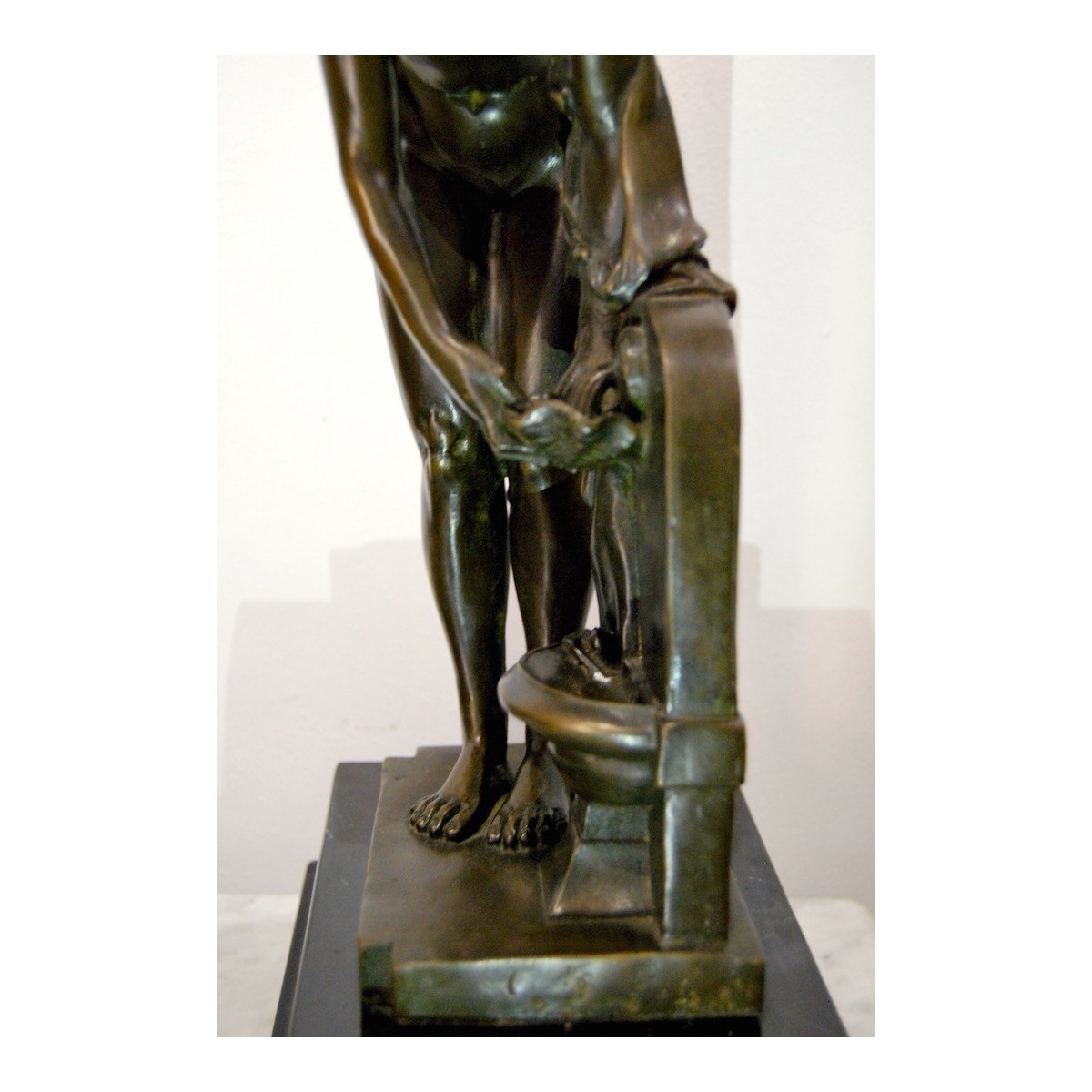 Bronce decó, mujer desnuda 