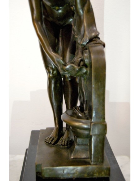 Bronce decó, mujer desnuda 