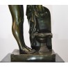 Bronze, period decó, naked woman