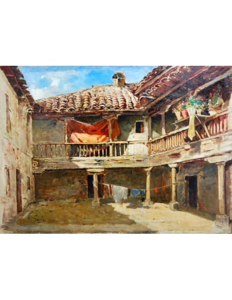 Gonzalo Salvá y Simbor,  patio interior, siglo XIX. 