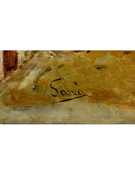 Gonzalo Salvá y Simbor,  patio interior, siglo XIX. 