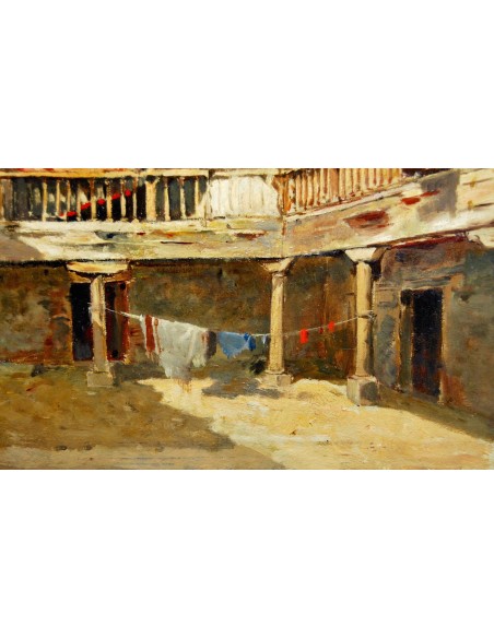 Gonzalo Salvá y Simbor,  patio interior, siglo XIX. 