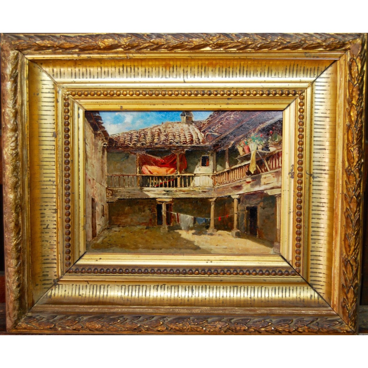 Gonzalo Salvá y Simbor,  patio interior, siglo XIX. 