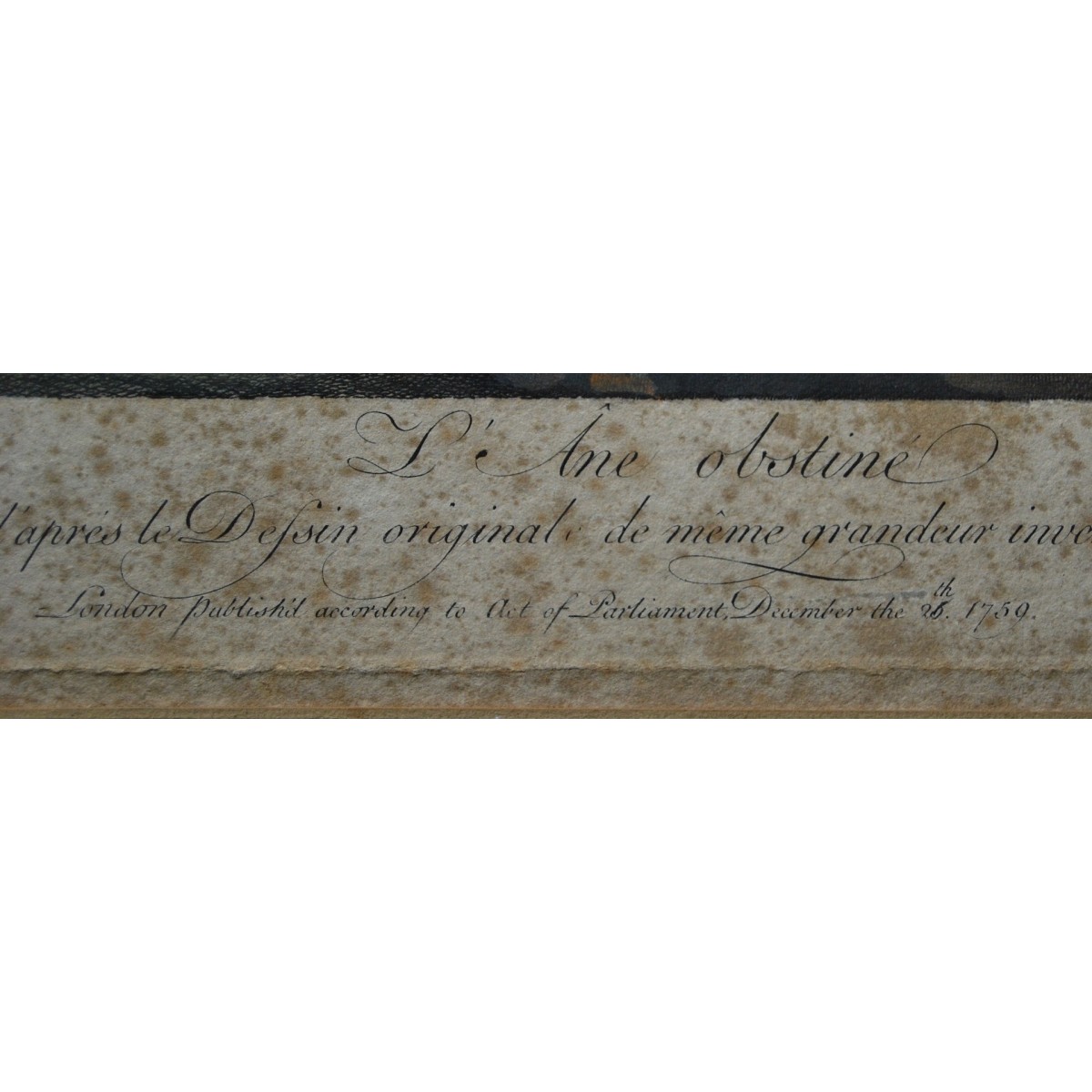 Grabado acuarelado del siglo XVIII.