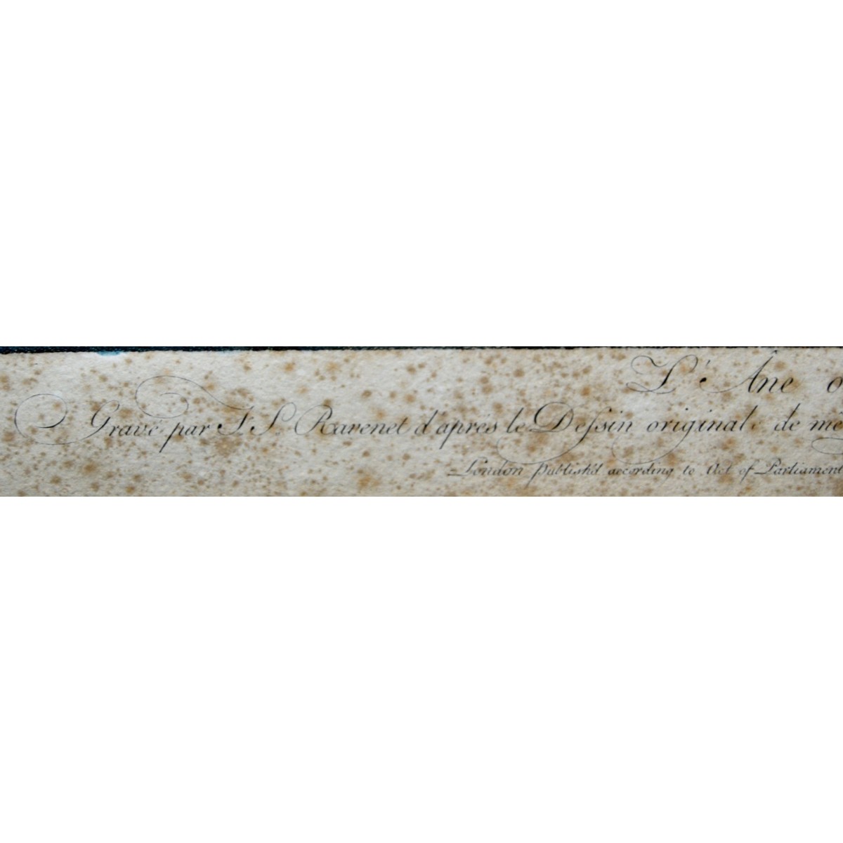 Grabado acuarelado del siglo XVIII.