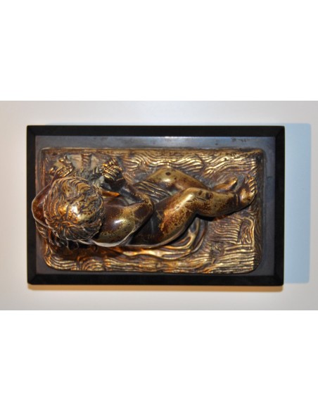 Putto, scultura de bronce de finales del siglo XIX.
