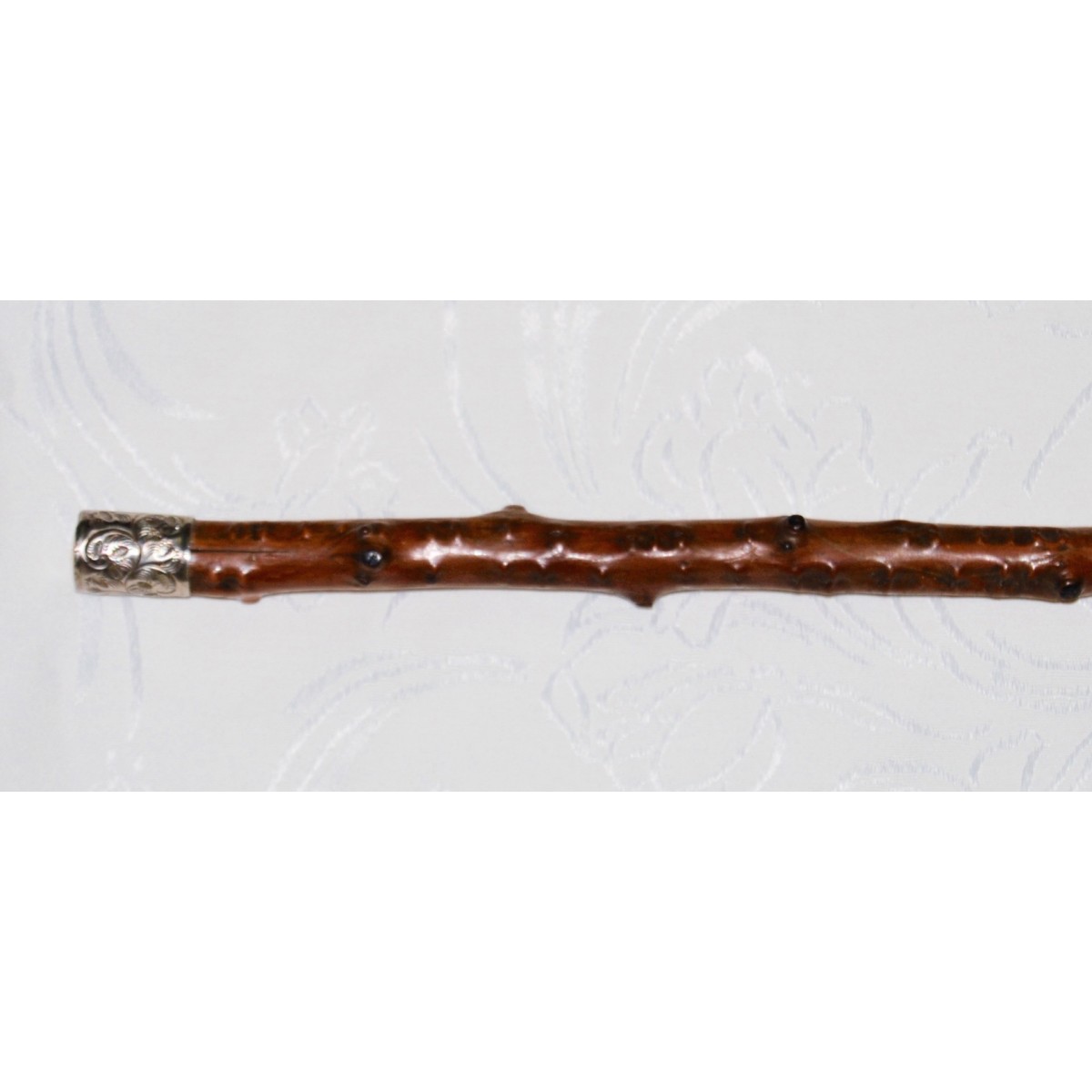 rosewood walking stick, 19th
