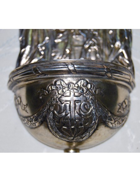 Benditera de plata del siglo XIX.