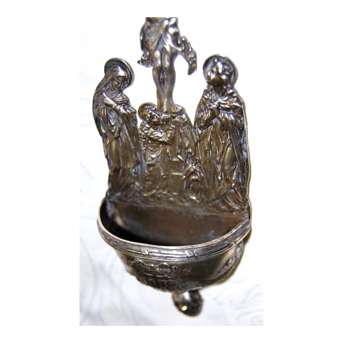 Benditera de plata del siglo XIX.