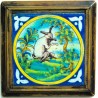 Azulejo “Liebre”, siglo XVIII, Talavera de la Reina.