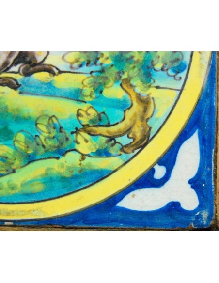 Azulejo “Liebre”, siglo XVIII, Talavera de la Reina.