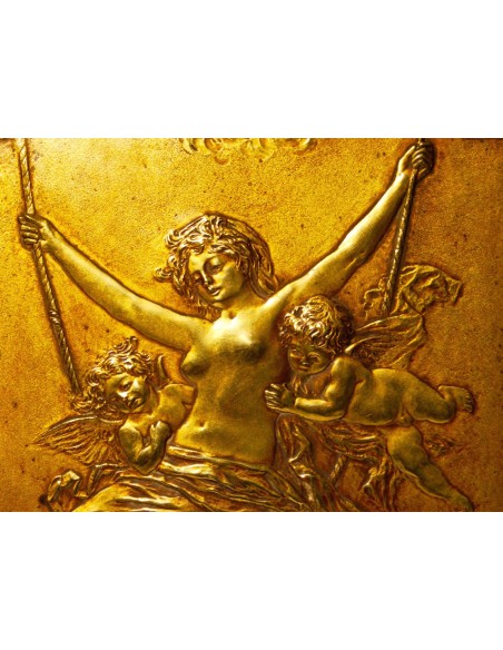 Basso rilievo di bronzo, periodo liberty.