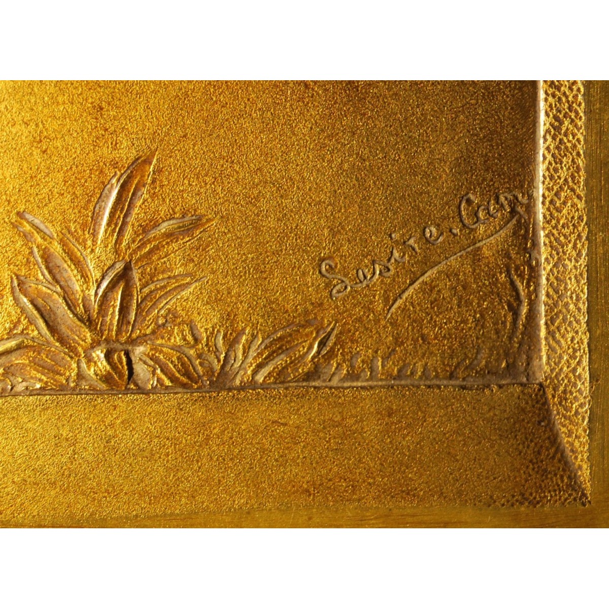 Basso rilievo di bronzo, periodo liberty.