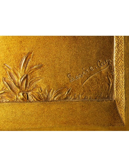 Basso rilievo di bronzo, periodo liberty.