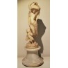 Alabaster sculpture, "Nude woman with putti", early 20th