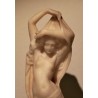 Alabaster sculpture, "Nude woman with putti", early 20th