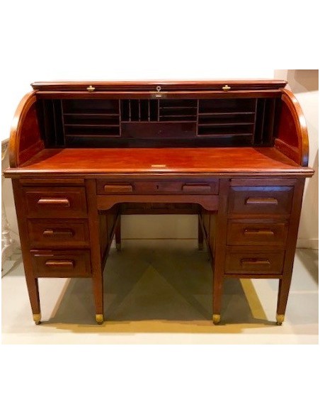 Escritorio bureau de caoba de los años 1930 