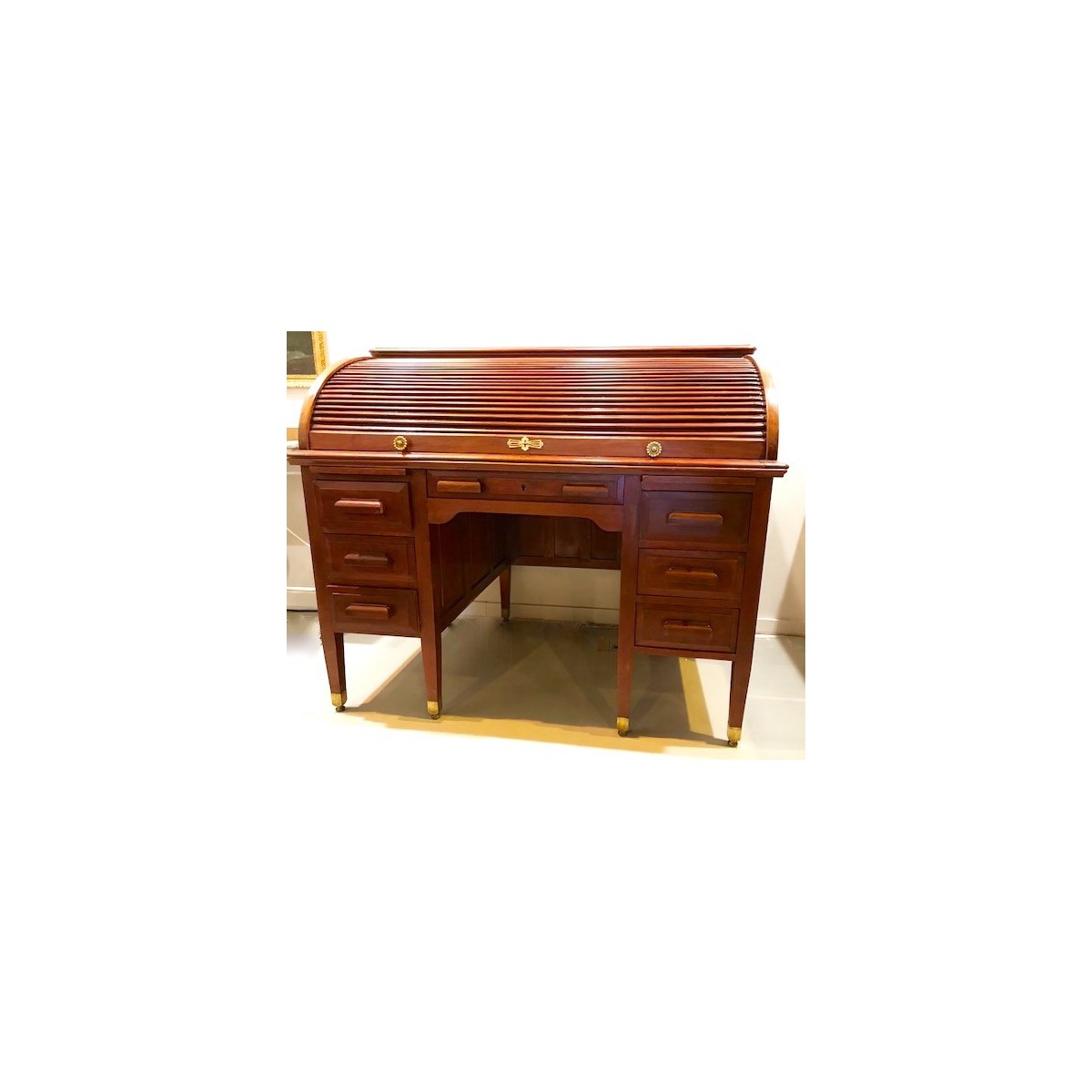 Escritorio bureau de caoba de los años 1930 