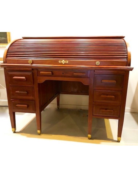 Escritorio bureau de caoba de los años 1930 