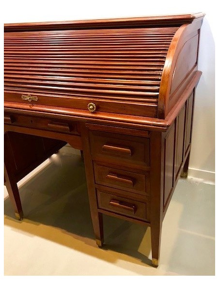 Escritorio bureau de caoba de los años 1930 