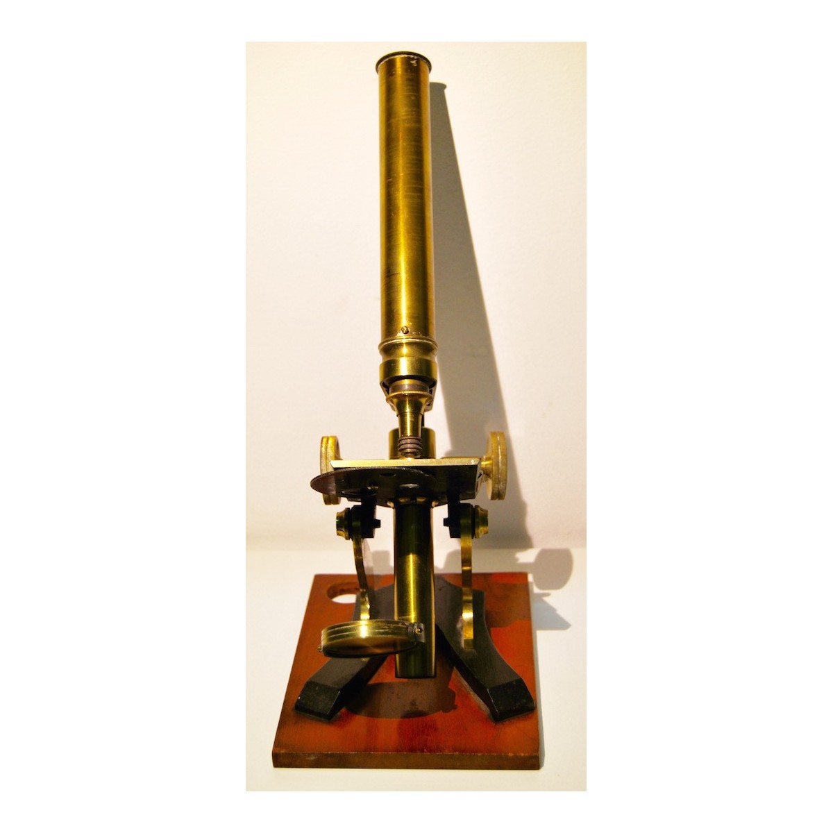 Microscopio inglés del siglo XIX 