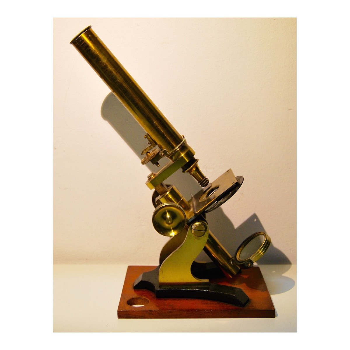 Microscopio inglés del siglo XIX 