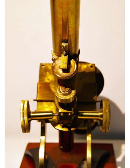 Microscopio inglés del siglo XIX 