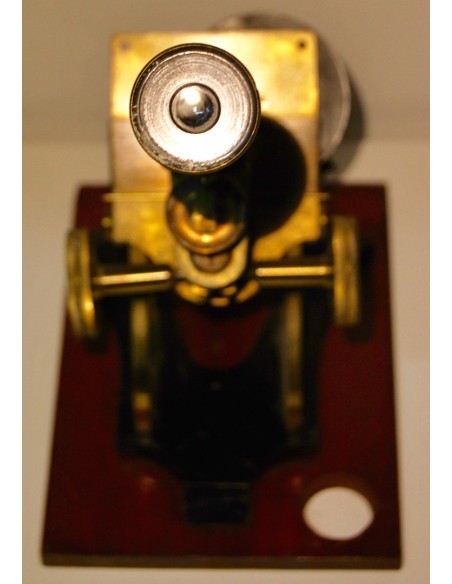 Microscopio inglés del siglo XIX 