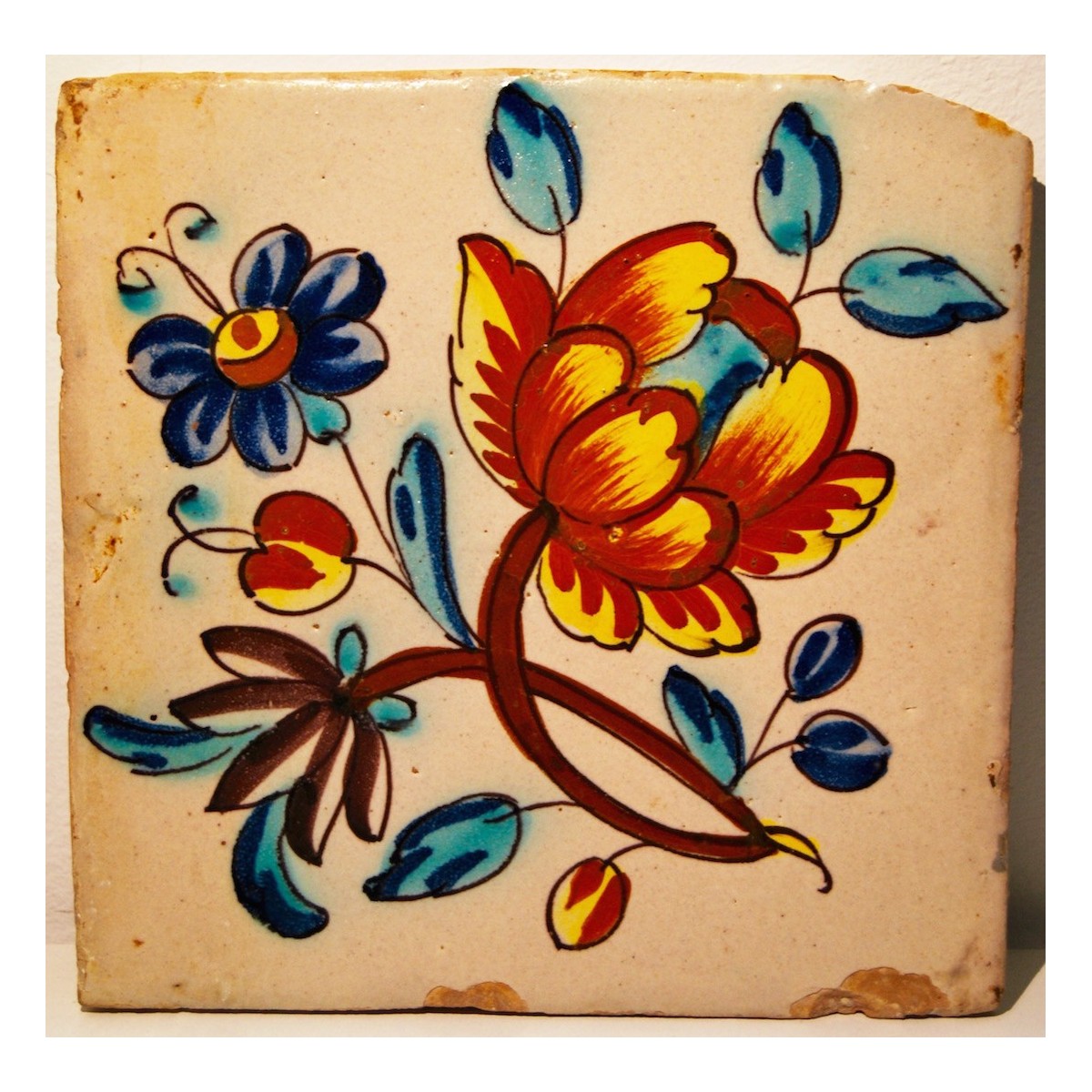 Azulejo valenciano del siglo XVIII 