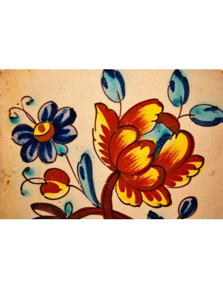 Azulejo valenciano del siglo XVIII 