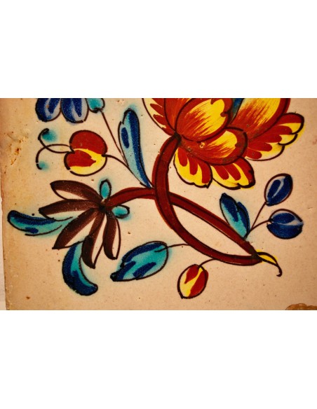 Azulejo valenciano del siglo XVIII 