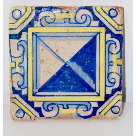 Valencian tile of the 17th