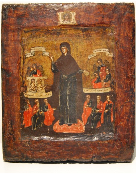 Icona rusa del siglo XVIII, Virgen